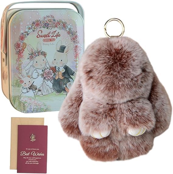 🔥Hot Sale 49% Off🔥-Handmade Soft Charms Bunny Keychain🐰