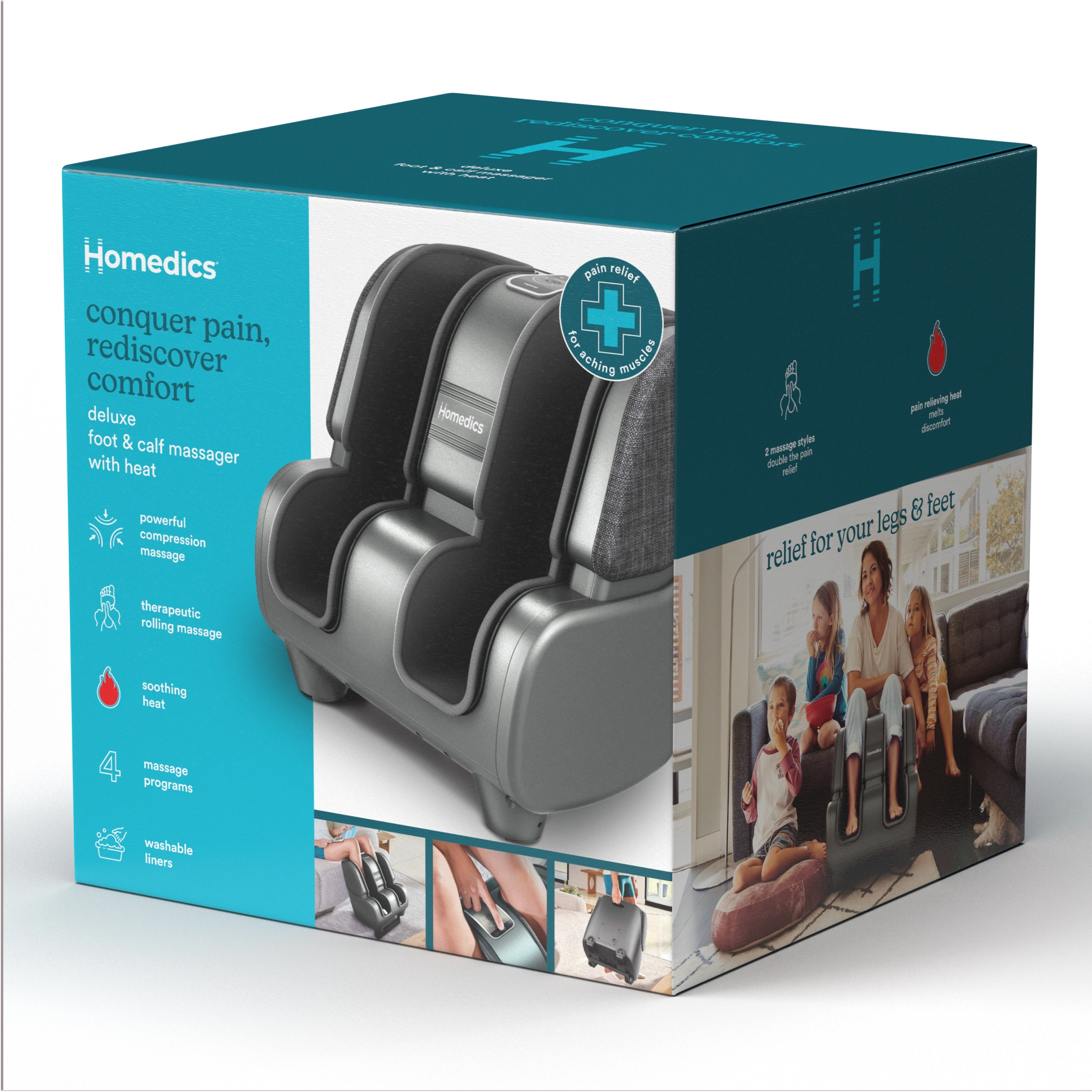 Deluxe Foot & Calf Massager with Heat