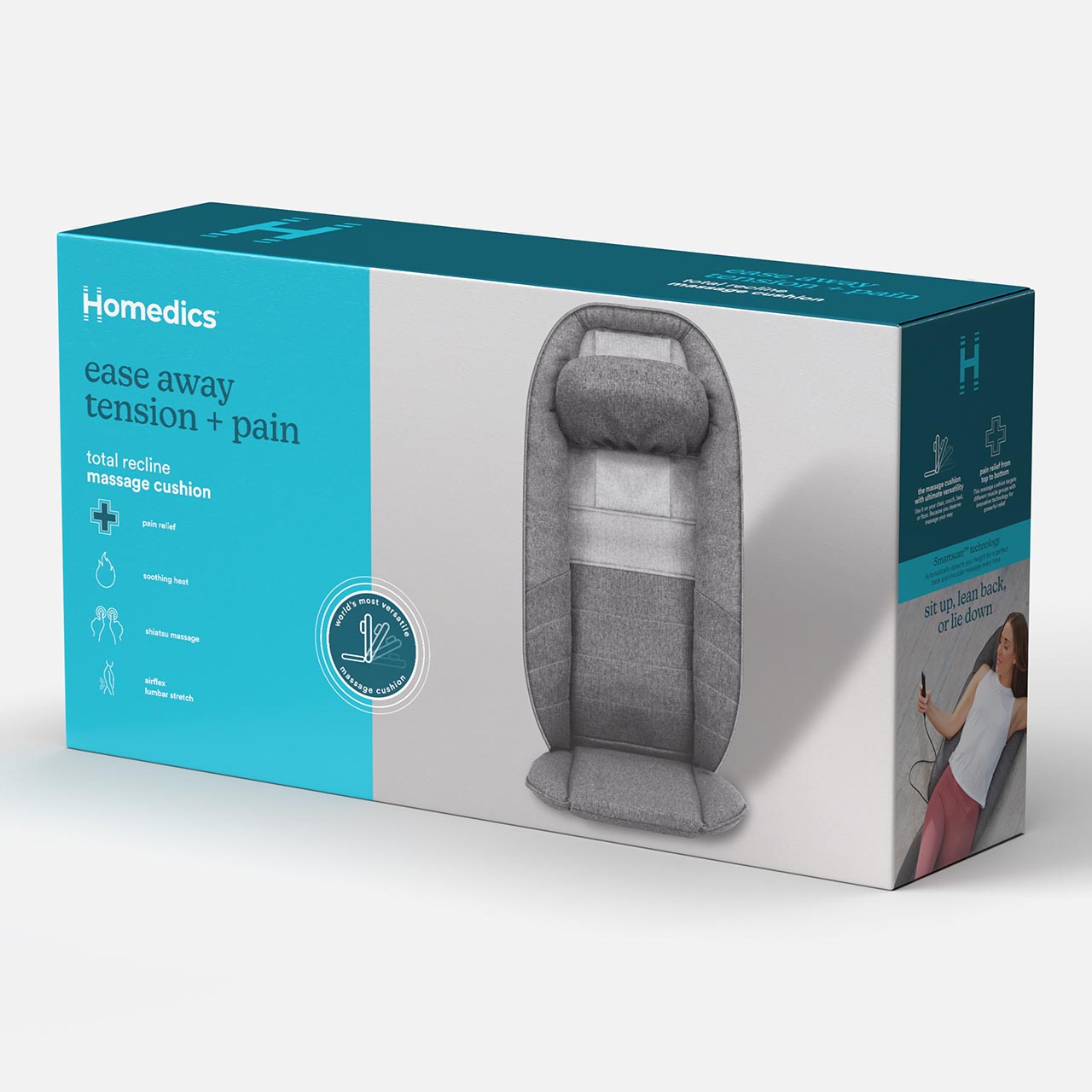 Total Recline Shiatsu Massage Cushion