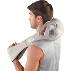 Quad Action Shiatsu Kneading Neck & Shoulder Massager With Heat
